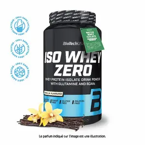 Protein jars Biotech USA iso whey zero lactose free - Vanille 908g image-0