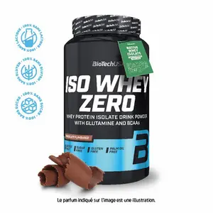 Protein jars Biotech USA iso whey zero lactose free - Chocolate 908g image-0