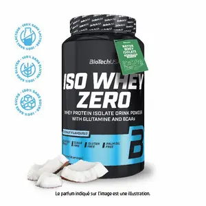 Protein jars Biotech USA iso whey zero lactose free - Coco 908g image-0