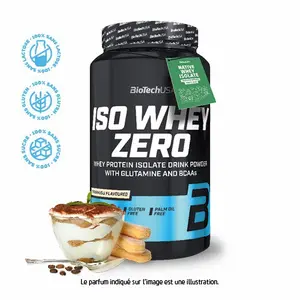 Protein jars Biotech USA iso whey zero lactose free - Tiramisu 908g image-0