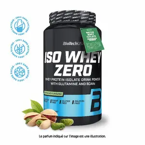 Protein jars Biotech USA iso whey zero lactose free - Pistache 908g image-0