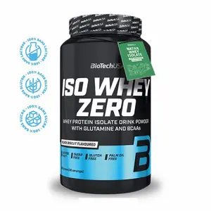 Frascos de proteínas Biotech USA iso whey zero lactose free - Black Biscuit 908g image-0