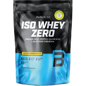 Pack of 10 bags of protein Biotech USA iso whey zero lactose free - Ananas-mangue - 500g image-0