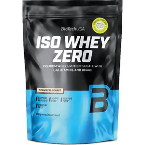 Förpackning med 10 proteinpåsar Biotech USA iso whey zero lactose free - Tiramisu - 500g image-0