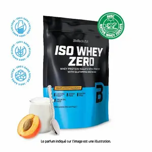 Paquete de 10 bolsas de proteínas Biotech USA iso whey zero lactose free - Brioche á la cannelle - 500g image-0