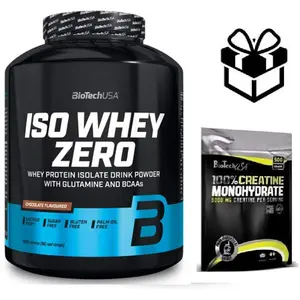 50 paquetes de proteínas sin lactosa Biotech USA iso whey zero - Brioche á la cannelle - 25g image-0