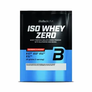 Lote de 50 sacos de proteína Biotech USA iso whey zero lactose free - Framboise - 25g image-0