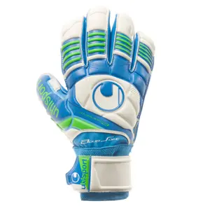 Gants de gardien Uhlsport Eliminator Aquasoft RF blanc/bleu/vert image-0