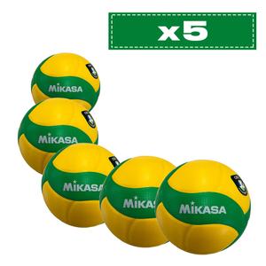 Lote de 5 Balones de competición Mikasa V200W-CEV