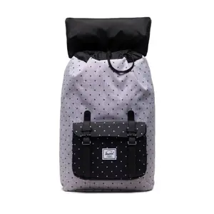 Batoh Herschel herschel little america polka dot crosshatch grey/black image-2