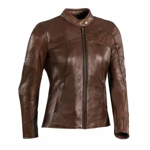 Leather jacket motorcycle woman Ixon cranky image-0