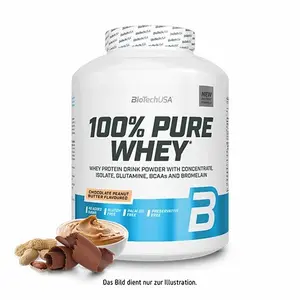 Topf mit 100 % reinem Molkenprotein Biotech USA - Chocolat-beurre de noise - 2,27kg image-1