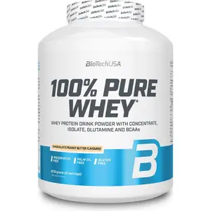 Topf mit 100 % reinem Molkenprotein Biotech USA - Chocolat-beurre de noise - 2,27kg image-0