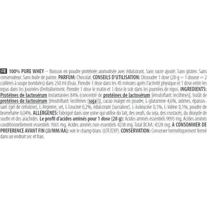 Seau de protéines 100 % pur lactosérum Biotech USA - Chocolate - 4kg image-2