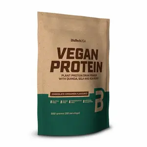 Förpackning med 10 veganska proteinpåsar Biotech USA - Chocolat-cannelle - 500g image-0