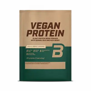 50 paquetes de proteína vegana Biotech USA - Gâteaux à la vanille - 25g image-0