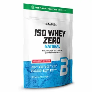 Embalagem de 4 sacos de proteína Biotech USA iso whey zero lactose free - Fraise - 1,816kg image-0