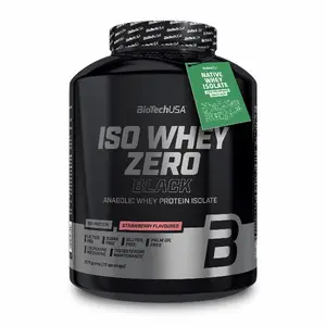 Protein jar Biotech USA iso whey zero - Fraise - 2,27kg image-0