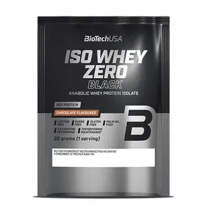 Paquete de 50 sobres de proteínas Biotech USA iso whey zero - Chocolate - 30g image-0
