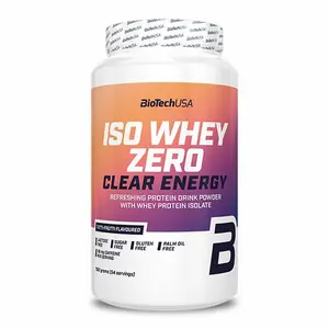 Förpackning med 6 proteinburkar Biotech USA iso whey zero clear energy - Tutti-frutti - 1,362 kg image-0