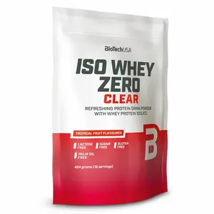 Lots of 10 Protein Bags Biotech Usa iso whey zero clear - Fruits tropicaux 454g image-0