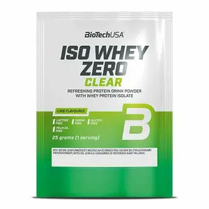 Lots de 50 sachets de protéines Biotech Usa iso whey zero clear - Lime - 25g image-0