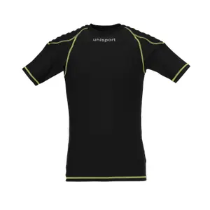 Base layer Uhlsport manches courtes noir/jaune fluo image-0