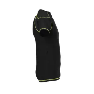 Base layer Uhlsport manches courtes noir/jaune fluo image-2