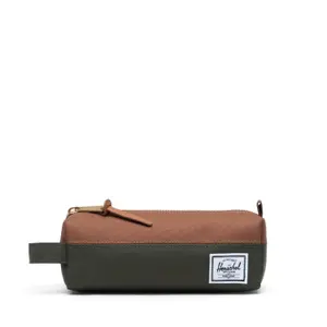Kit Herschel settlement case dark olive/saddle brown image-0