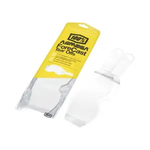 Masque moto cross standard 100% Armega Forecast Tear-Offs 50 PK image-0