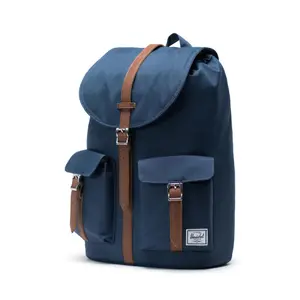 Backpack Herschel dawson navy/tan synthetic leath image-3