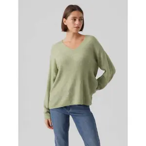 Pullover col v femme Vero Moda Crewlefile image-2