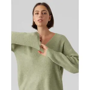 Pullover col v femme Vero Moda Crewlefile image-4