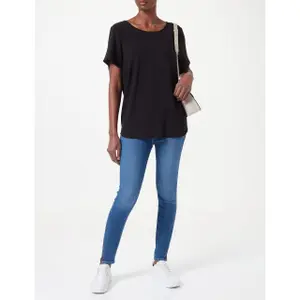 Dames-T-shirt Vero Moda Vmbecca Plain Curve image-2