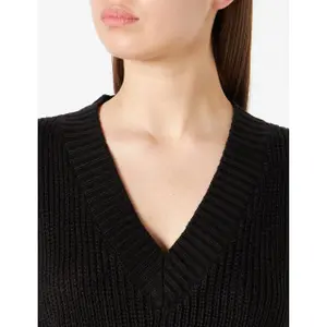 Pullover long sans manches col v femme Vero Moda Lea image-3