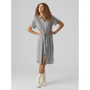 Wadenlanges Hemdkleid Frau Vero Moda Bumpy image-1