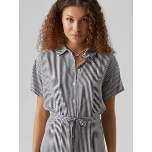 Wadenlanges Hemdkleid Frau Vero Moda Bumpy image-3