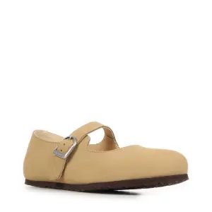 Skórzane baleriny damskie Birkenstock Santa Clarita Nubuck image-1