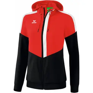 Erima Squad Tracktop Giacca Con Cappuccio Donna - Leggera E Funzionale Per Sport E Tempo Libero - Taglio Vestibile