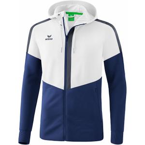 1032055-giacca-con-cappuccio-erima-training-bianco-blu-scuro-grigio-scuro