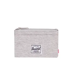 Card holder Herschel oscar rfid light grey crosshatch image-0