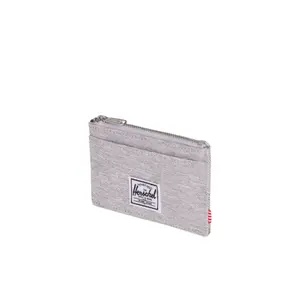Card holder Herschel oscar rfid light grey crosshatch image-1