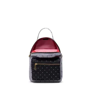 Backpack Herschel nova mini polka dot crosshatch grey/black image-1