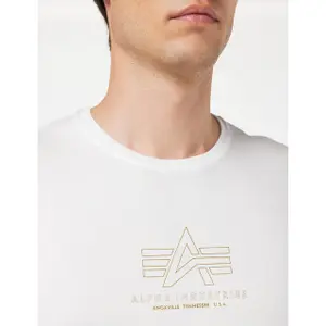 T-shirt Alpha Industries Basic ML Foil Print image-3