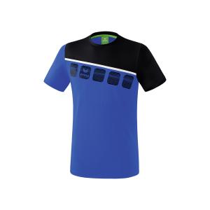 1081901-t-shirt-erima-5-c-koninklijk-blauw-zwart-wit