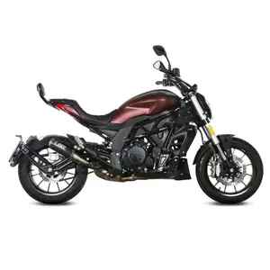 motoruitlaat Mivv MK3 carbone/casquette inox Benelli 502C image-1