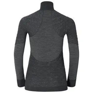Maillot mujer 1/2 cremallera L/S Odlo haut col roule Natural+X-Warm image-1