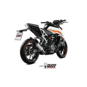escape de moto Mivv MK3 Slip-On acier inoxydable - KTM 125 / 390 Duke image-1
