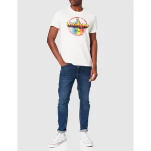 T-shirt Wrangler Rainbo Off White image-1