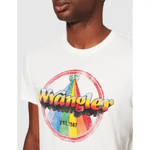 T-shirt Wrangler Rainbo Off White image-3